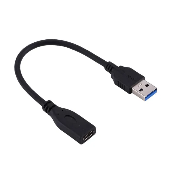 0.2m Type-C Female to USB 3.0 Male Data and Charge Extension Cable for Macbook Chromebook Pixel