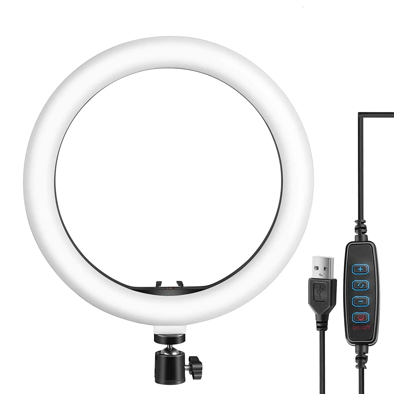 10 Inches Portable LED Ring Light with 3 Color Modes Dimmable Lighting | for YouTube, Photo-Shoot, Video Shoot, Live Stream, Makeup & Vlogging