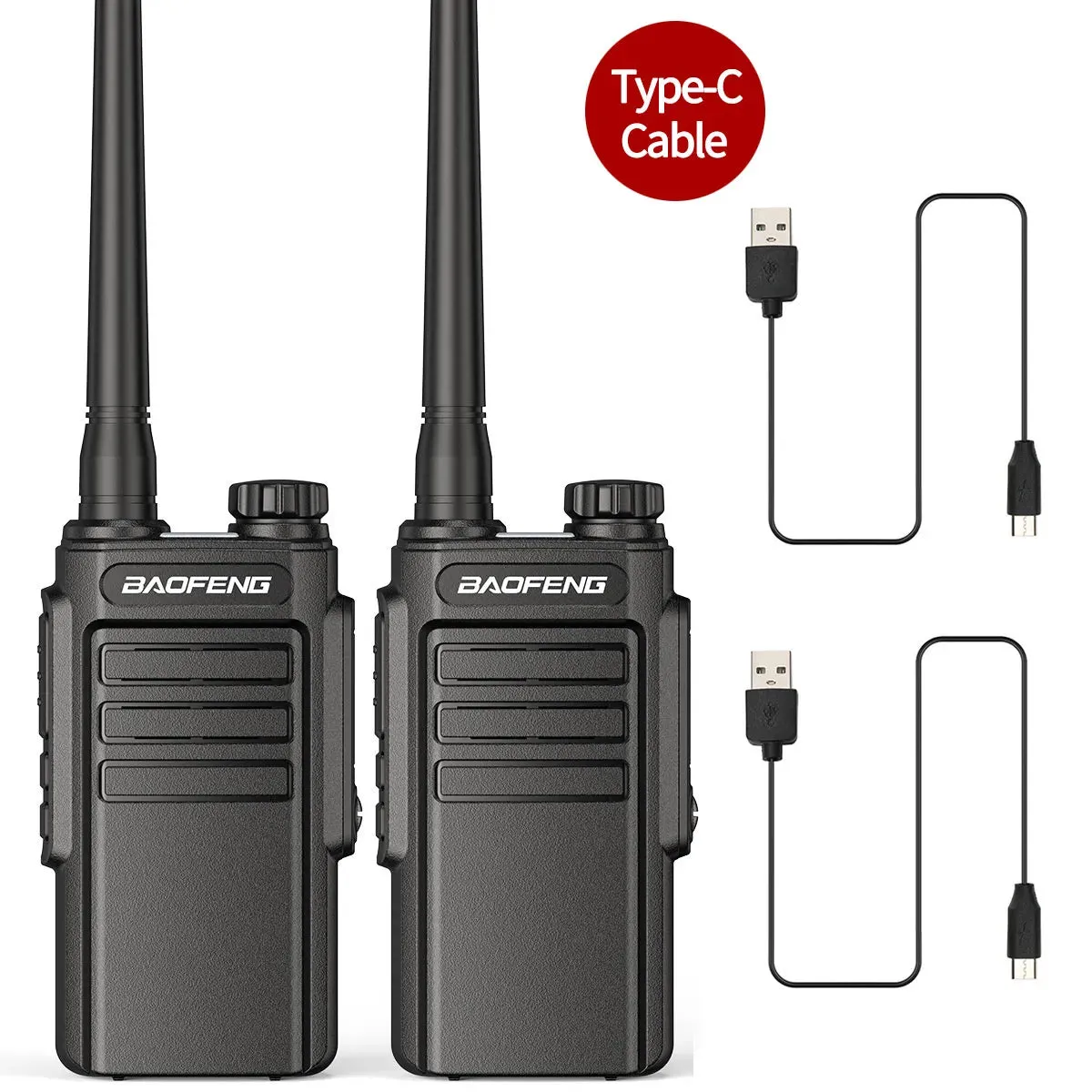 1/2Pcs Baofeng WP31 Waterproof Walkie Talkie Long Range Two-way Radio BF-888S UHF 400-470MHz 16CH VOX with Type-C Charging Cable