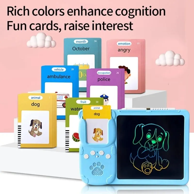 2 in 1  talking flashcards with an LCD writing pad.