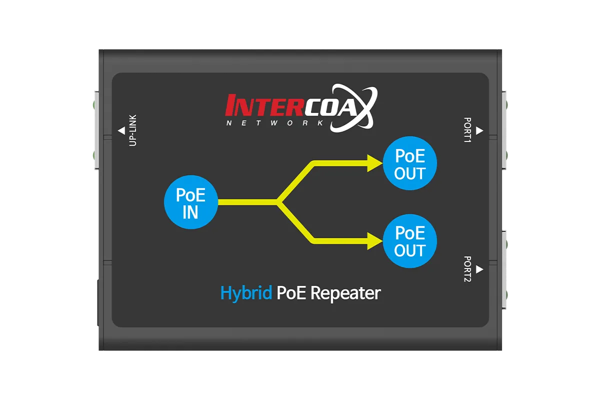 2 Port PoE  Repeater (100m/300ft 1-in 2-out Daisy Chain PoE Repeater)