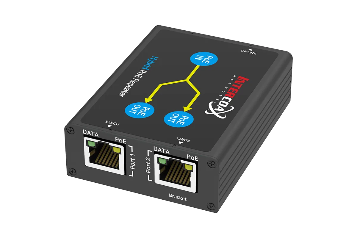 2 Port PoE  Repeater (100m/300ft 1-in 2-out Daisy Chain PoE Repeater)