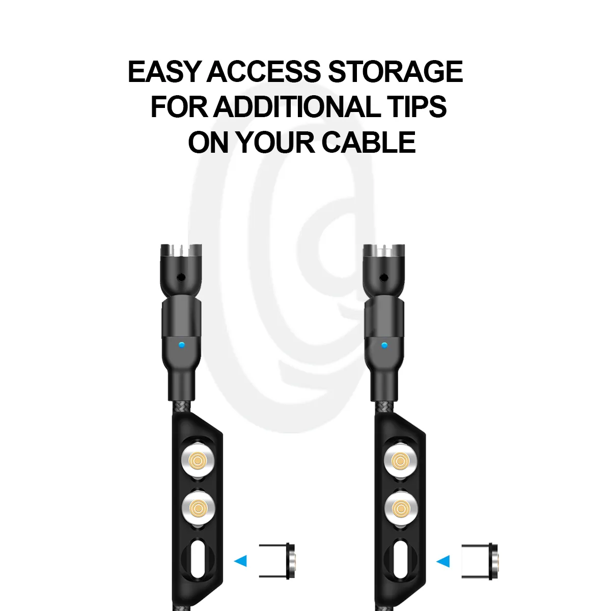 2 X AGG 5-Pin magnetic USB cable TIP Holder.