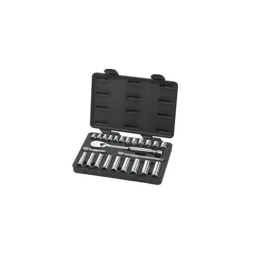 24PC 3/8" DRIVE METRIC SOCKET SET (STD / DEEP)