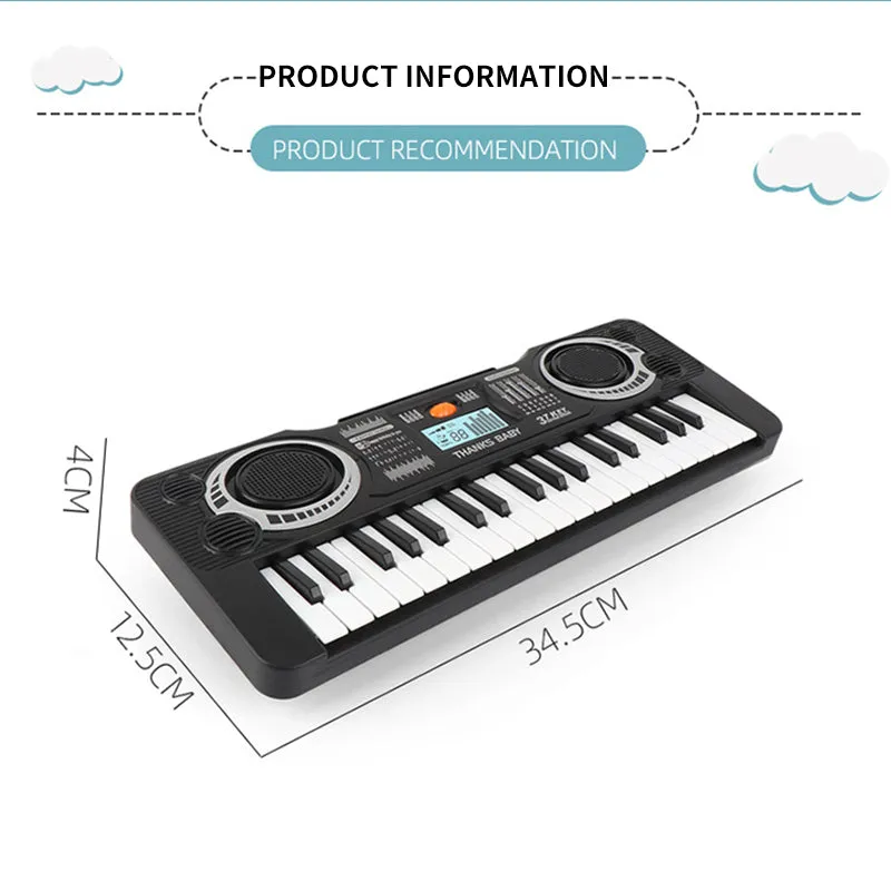 37 Keys Digital Electronic Piano Keyboard Kids Music Toy