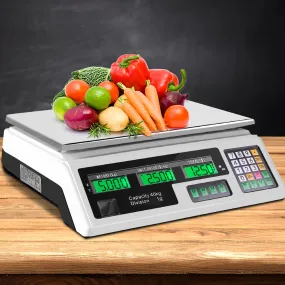 40KG Digital Kitchen Scales w/ LCD & Memory, Emajin