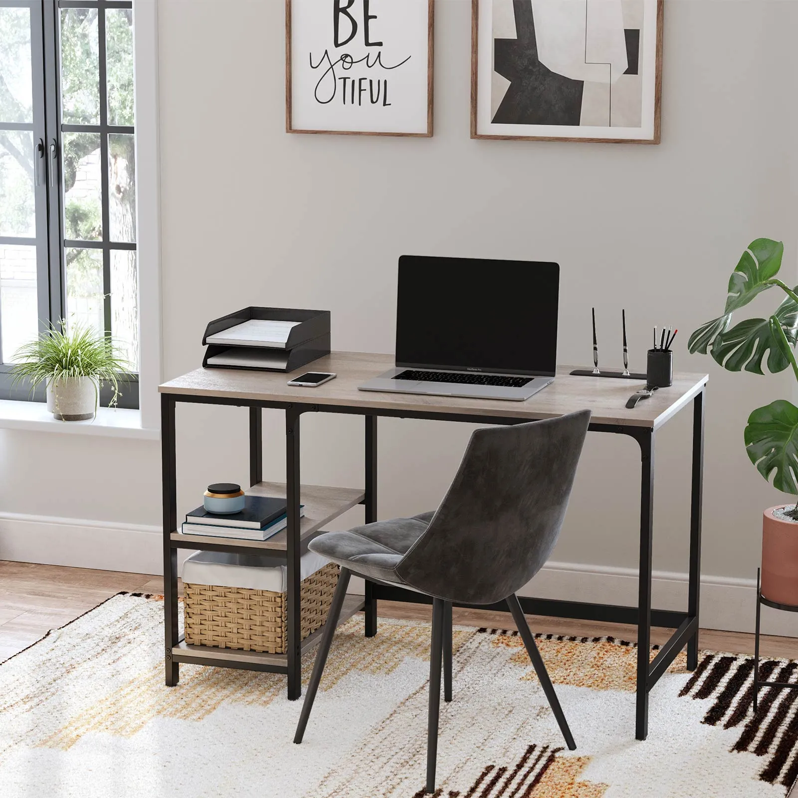 47-Inch Office Study Desk