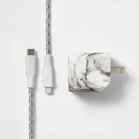 6' USB-C Power Delivery Home Charging Kit - heyday Marble