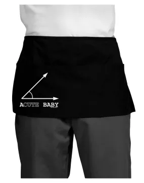 Acute Baby Dark Adult Mini Waist Apron, Server Apron