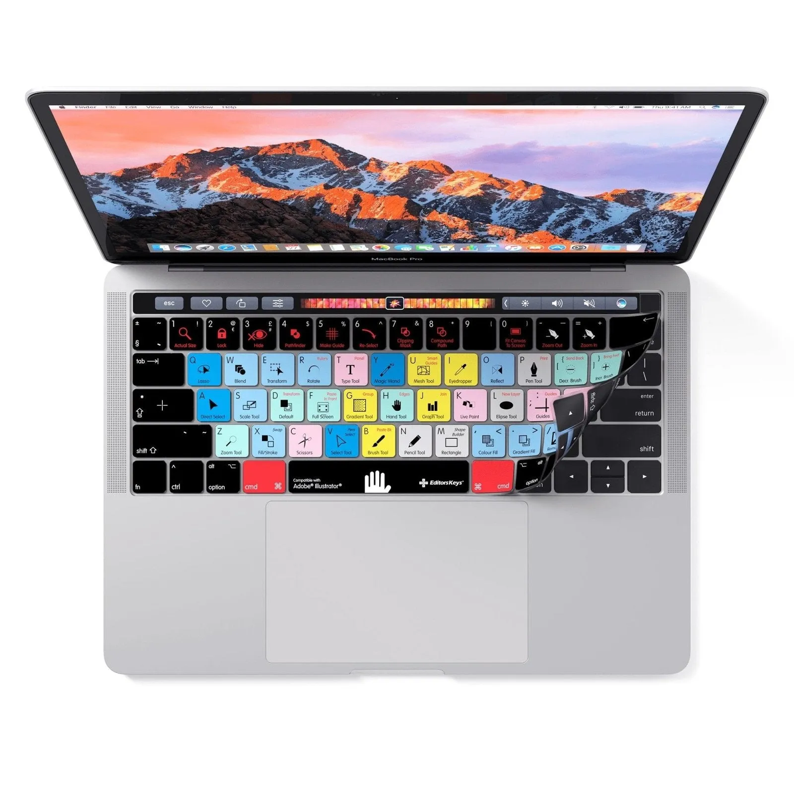 Adobe Illustrator Keyboard Covers for MacBook and iMac