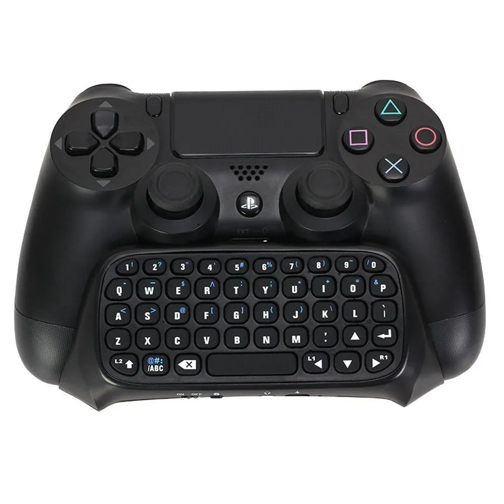 Althemax PS4 PlayStation 4 Controller Wireless Bluetooth Keyboard Chatpad GamePad DOBE Black