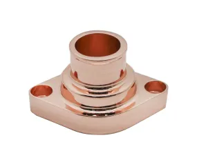 ALUMINUM CHEVY SMALL BLOCK BIG BLOCK STRAIGHT THERMOSTAT HOUSING WATER NECK - COPPER