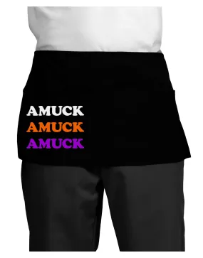 Amuck Amuck Amuck Halloween Dark Adult Mini Waist Apron, Server Apron