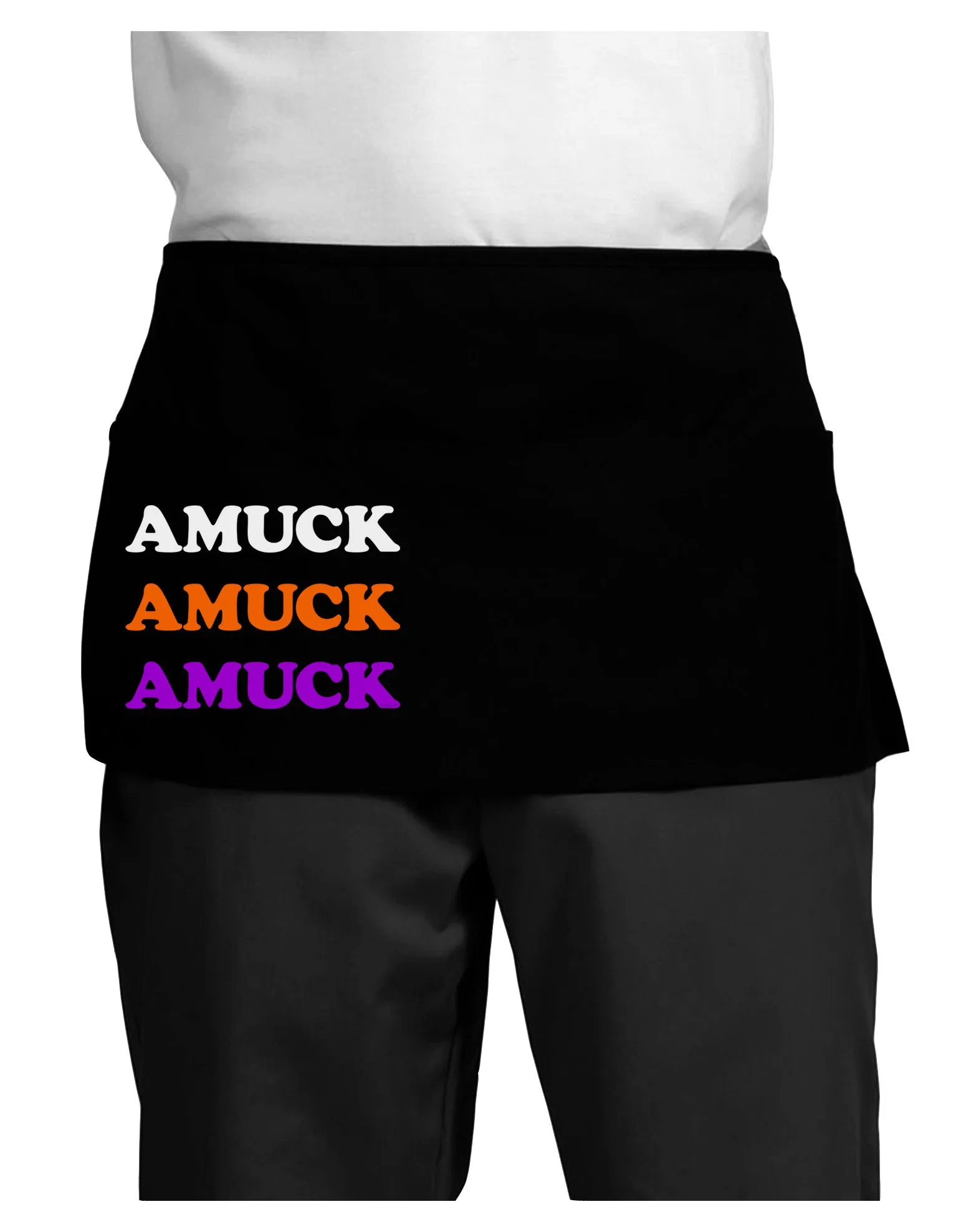 Amuck Amuck Amuck Halloween Dark Adult Mini Waist Apron, Server Apron