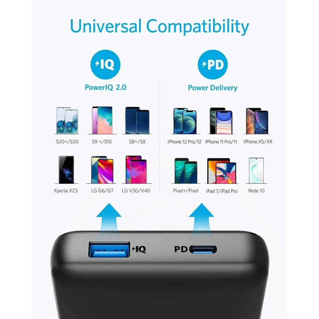 Anker A1287 PowerCore Essential 20000mAh 20W PD Power Bank Compatible with iPhone 12/12 Pro / 12 Pro Max and More