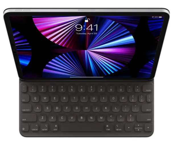 Apple Smart Keyboard Folio for iPad Pro 11-inch (3rd Gen) & iPad Air (5th Gen) - Black - Very Good