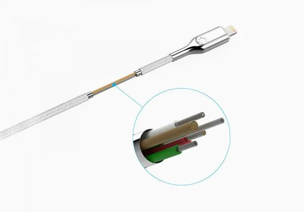 Armoured Lightning To Usb-A Cable 2M -Wh