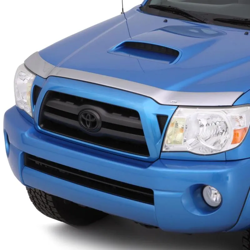 AVS 05-11 Toyota Tacoma Aeroskin Low Profile Hood Shield - Chrome