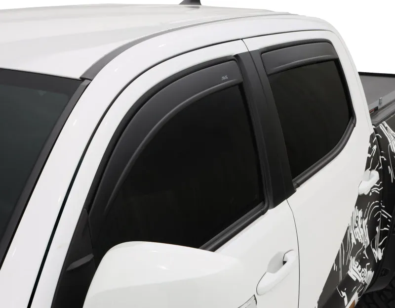 AVS 16-18 Toyota Tacoma Access Cab Ventvisor In-Channel Window Deflectors 4pc - Matte Black