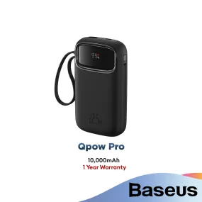 Baseus Qpow Pro Digital Display 10000mAh 20W Fast Charge Power Bank