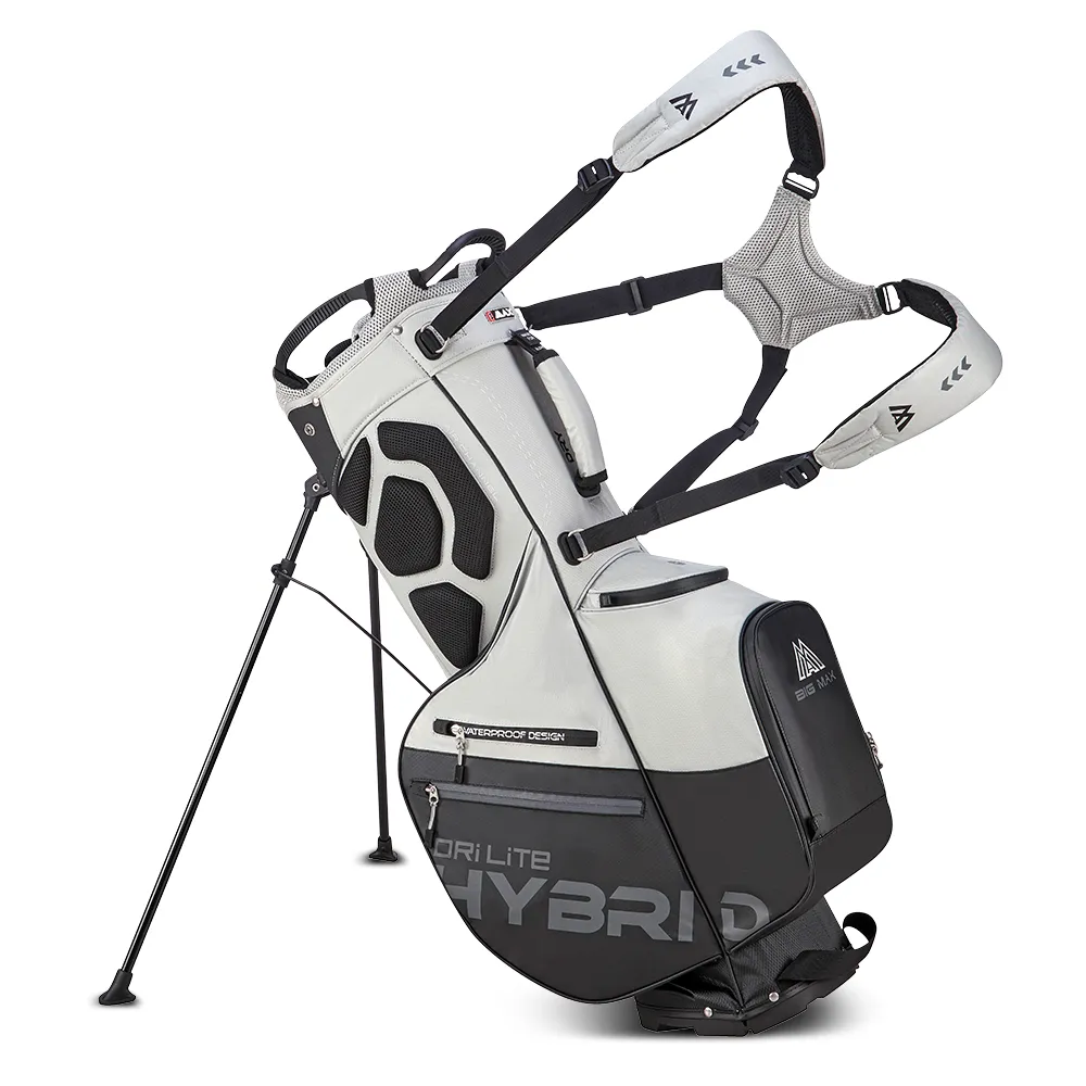 Big Max Dri Lite Hybrid Plus Golf Stand Bag 2024 - Grey Black