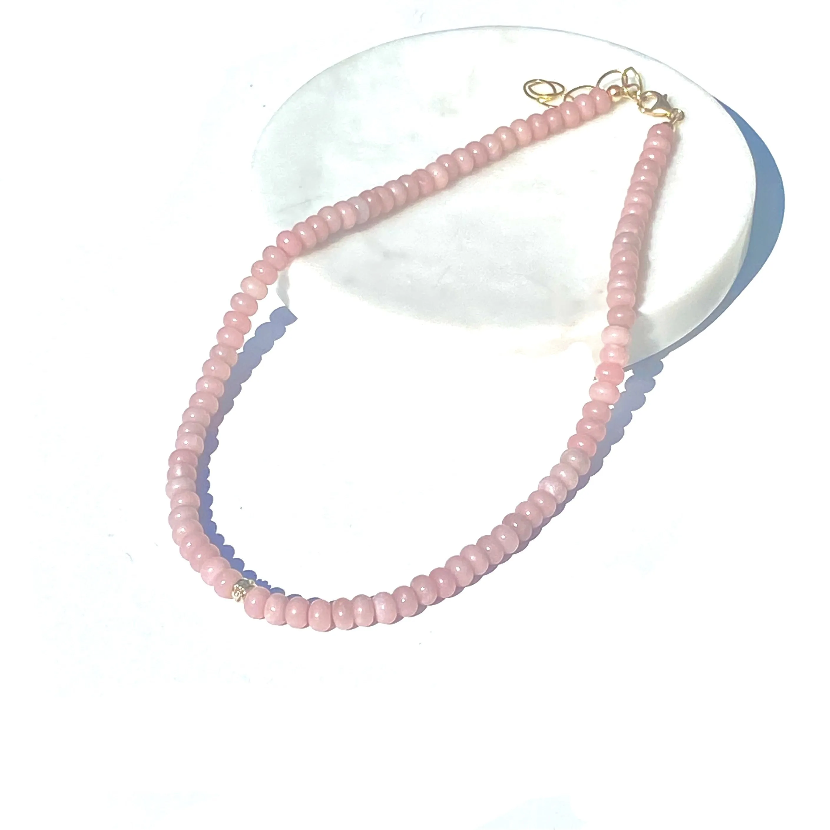 Blush Rose Opal Necklace