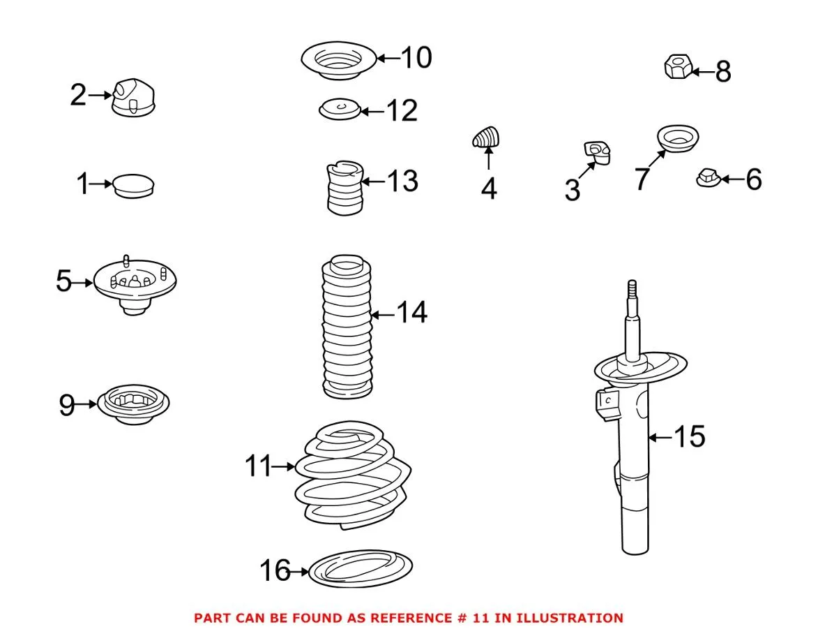 BMW Coil Spring – Front 31331091535