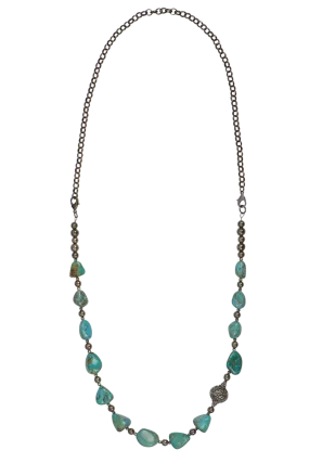 Breathe Deep Chunky Turquoise Necklace