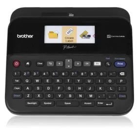 Brother P-Touch Desktop Label Maker, Versatile PC-connectable Labeler, QWERTY Keyboard, Thermal Transfer - PT-D600VP