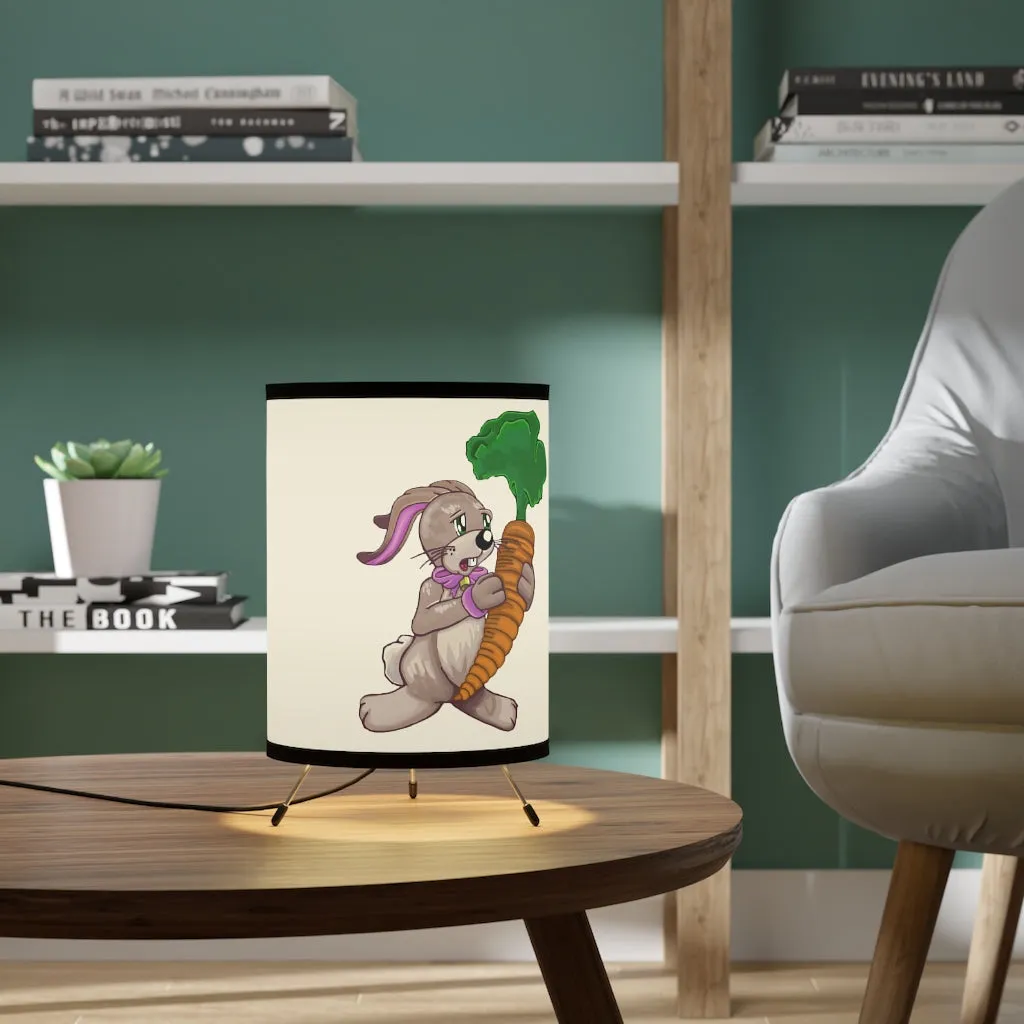 Bunny with Carrot Tripod Lamp with High-Res Printed Shade, US/CA plug