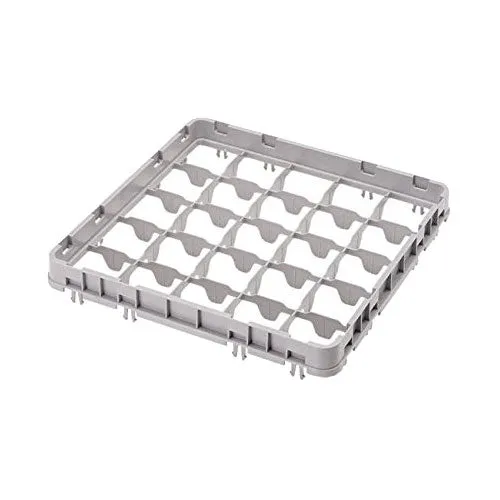 Cambro 25E2151 Camrack Full Size Half Drop Extender, 25 Compartment, Soft Gray