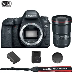 Canon EOS 6D Mark II DSLR Camera Body with EF 16-35mm f/2.8L III USM Lens