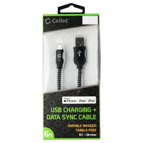 Cellet USB to 8-Pin Charging   Data Sync Cable - Gray/Black