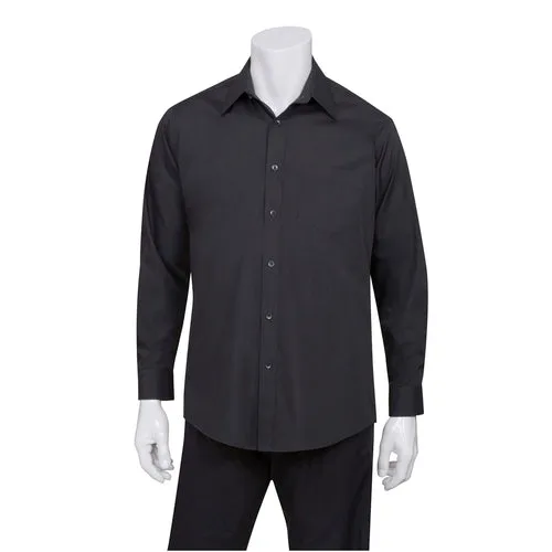 Chef Works D150BLKS Dress Shirt