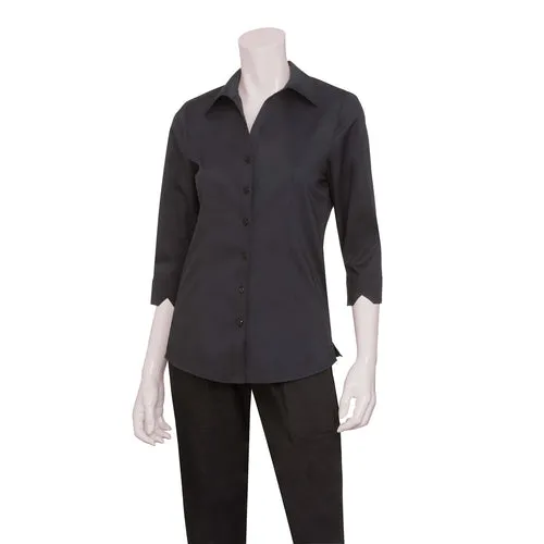 Chef Works WA34BLKXL Dress Shirt