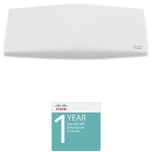 Cisco MR44 Wireless Dual-Band Indoor Access Point Kit with 1-Year Enterprise License and Support