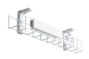 CMS Cable Management Basket Single Metal Tray Includes 4 Power 2 Data [950W x 105H]