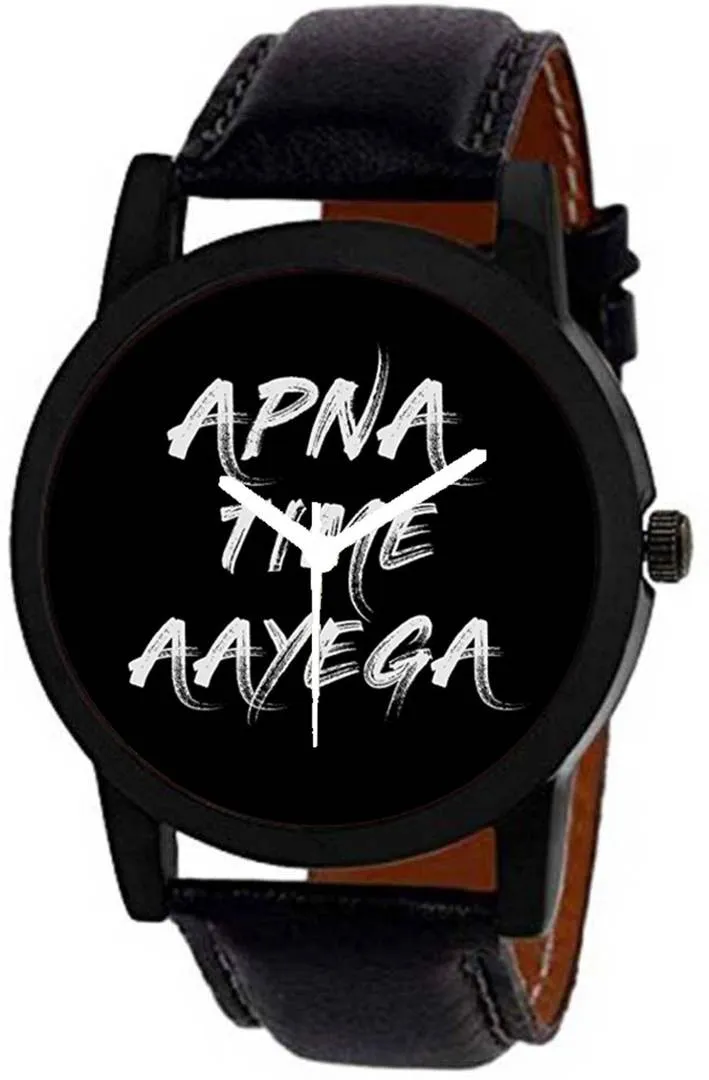 Combo of Apna Time Aayega Edition Analog Watch With Aux Cable , OTG Adapter And Data Cable