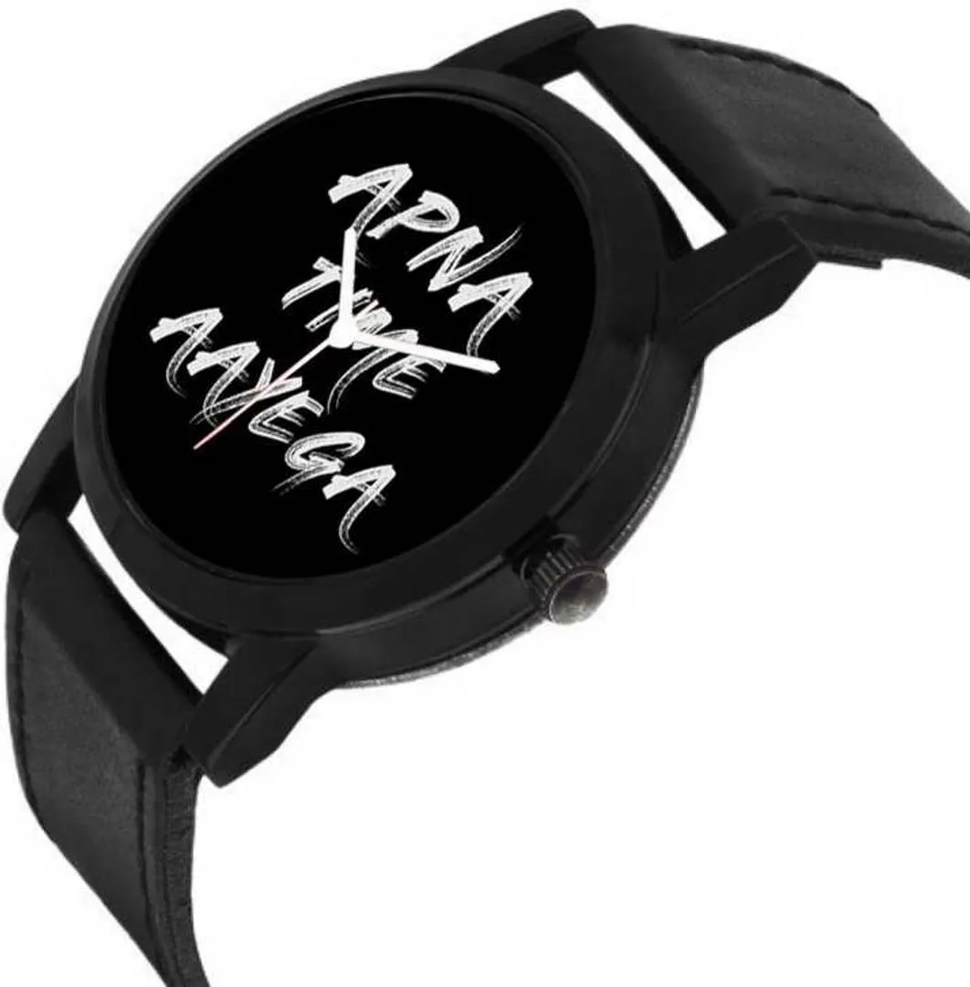 Combo of Apna Time Aayega Edition Analog Watch With Aux Cable , OTG Adapter And Data Cable