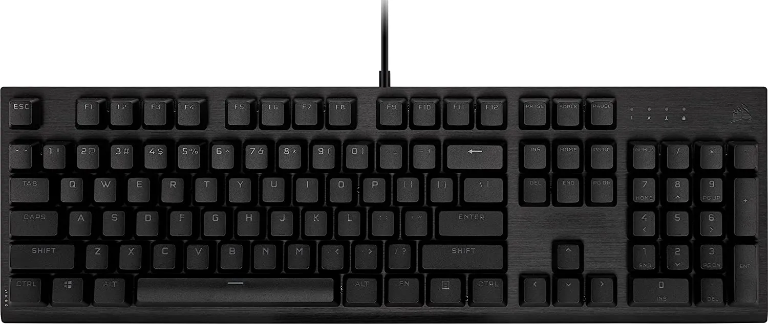 Corsair Keycap PBT Double-Shot PRO Keycap Mod Kit – Double-Shot PBT Keycaps – Standard Bottom Row – Textured Surface - (Onyx Black)