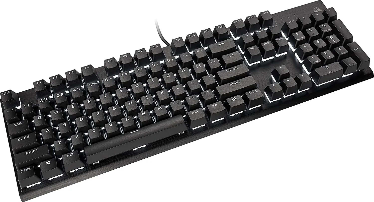 Corsair Keycap PBT Double-Shot PRO Keycap Mod Kit – Double-Shot PBT Keycaps – Standard Bottom Row – Textured Surface - (Onyx Black)