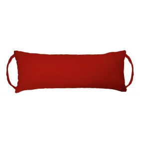 Cotton Duck Fire Engine Red Rocker Back Extender Pillow - Headrest Pillow