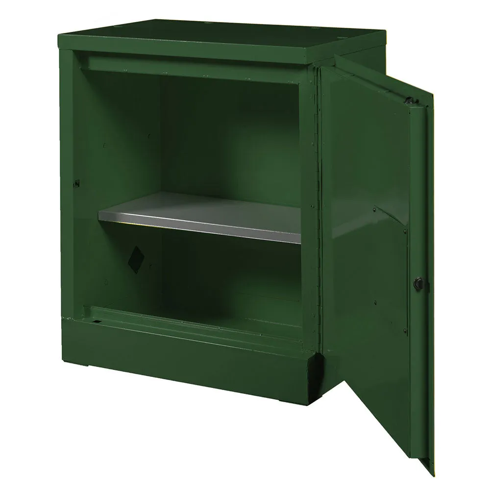 Crescent Jobox 1-750620 12 Gallon Pesticide Manual Close Safety Cabinet - Green