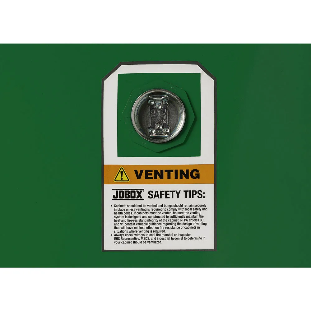 Crescent Jobox 1-750620 12 Gallon Pesticide Manual Close Safety Cabinet - Green