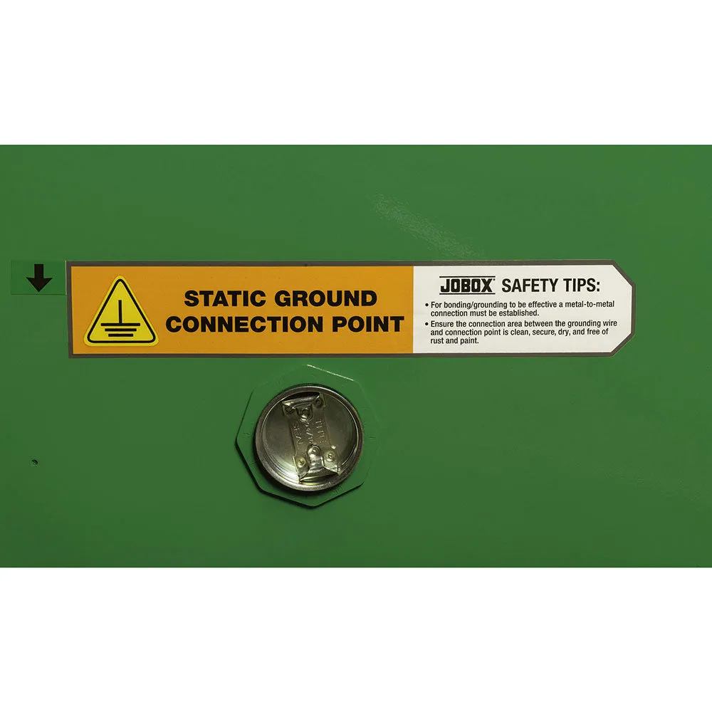 Crescent Jobox 1-750620 12 Gallon Pesticide Manual Close Safety Cabinet - Green