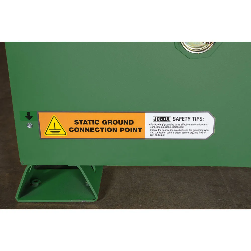 Crescent Jobox 1-750620 12 Gallon Pesticide Manual Close Safety Cabinet - Green