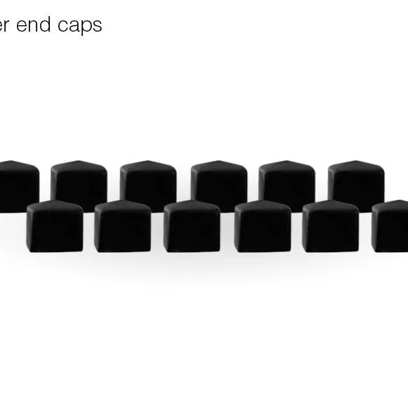 End Caps For The Aluminum Socket Organizer | 12-Pack