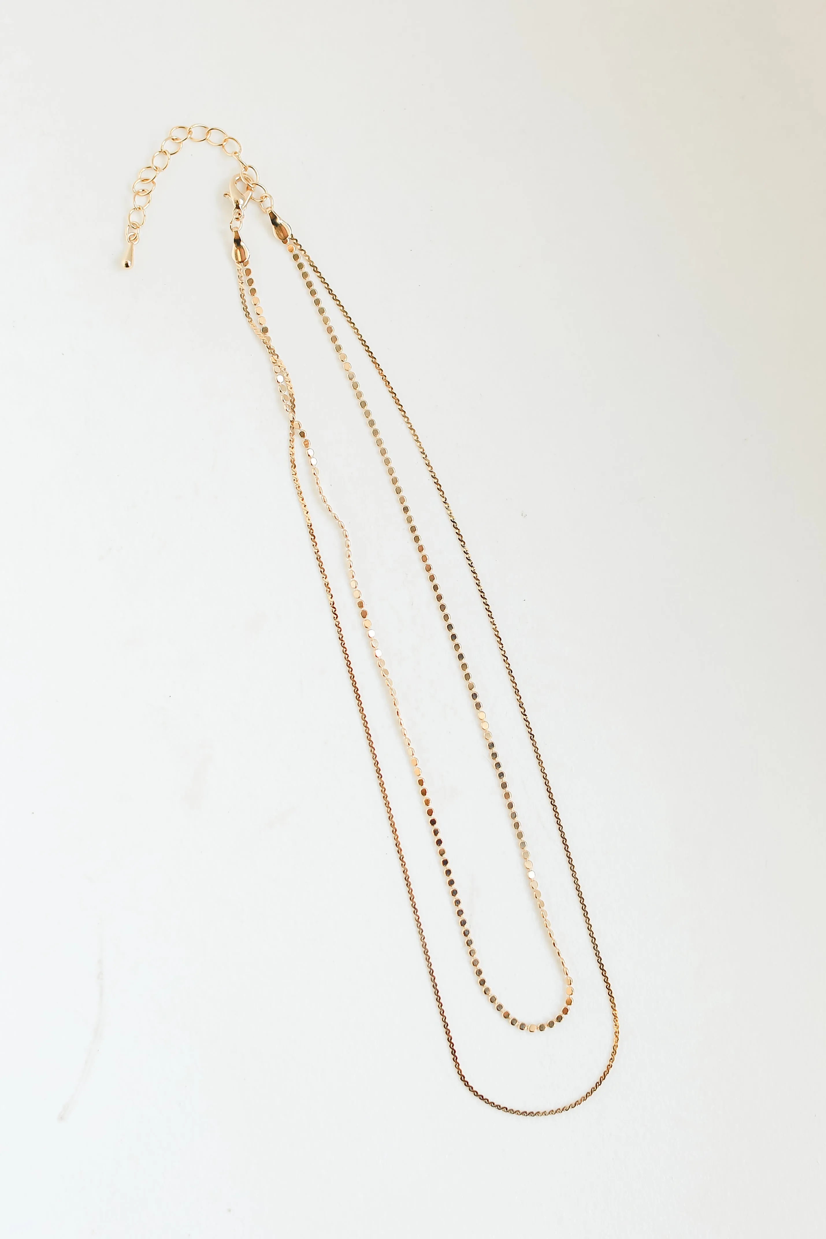 FINAL SALE - Zoey Gold Layered Chain Necklace