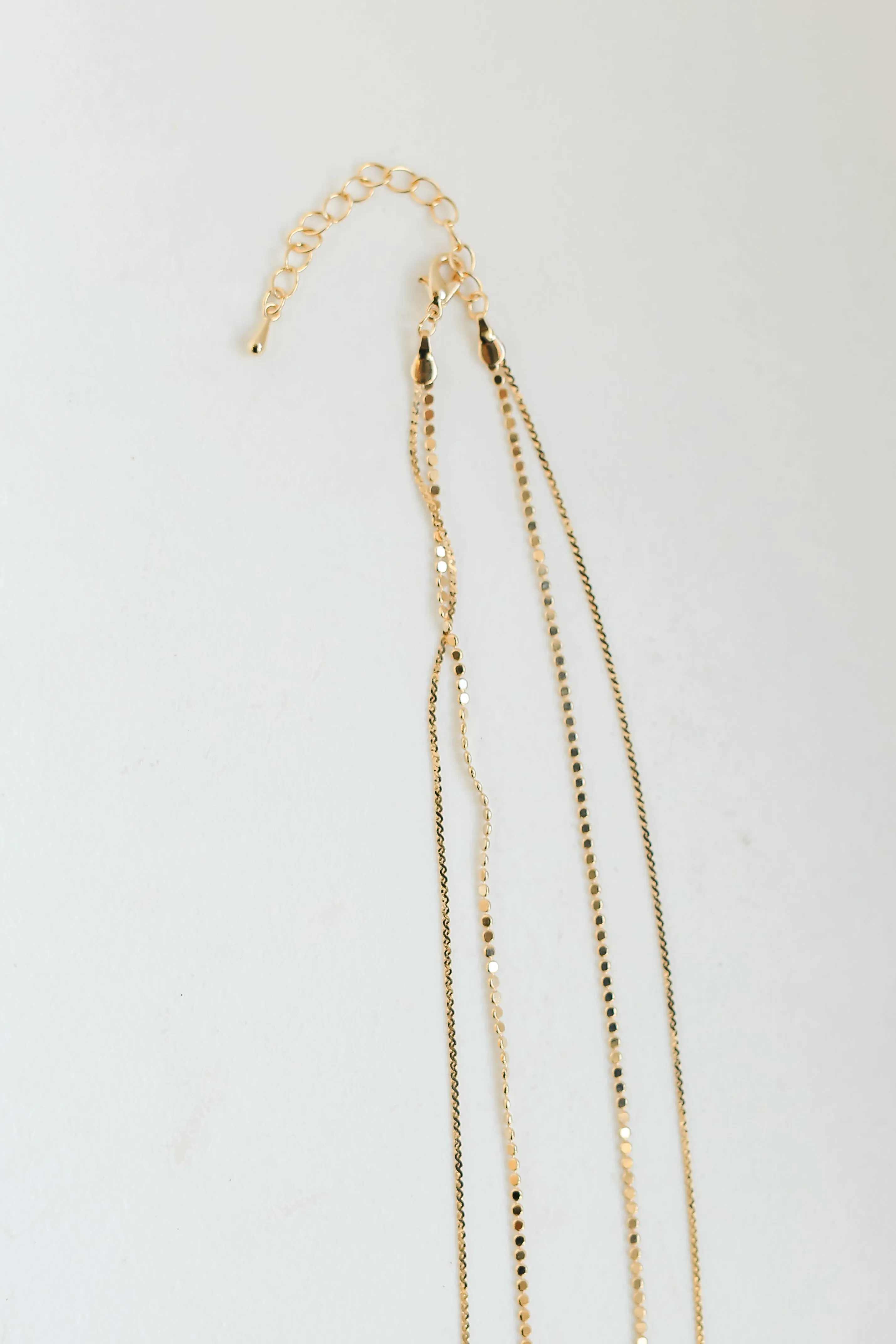 FINAL SALE - Zoey Gold Layered Chain Necklace