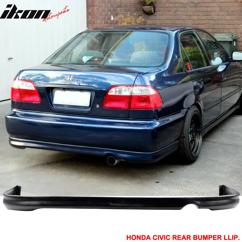 For Honda Civic 96-98 2 SIR Front   Rear Bumper Lip Spoiler PU